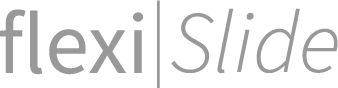 FlexiSlide logo grijs