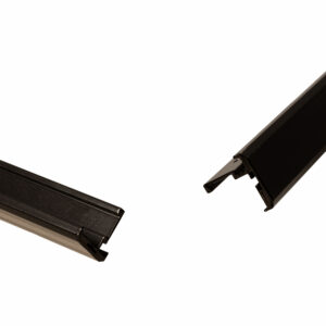 FlexiSlide zwart aluminium afwerking