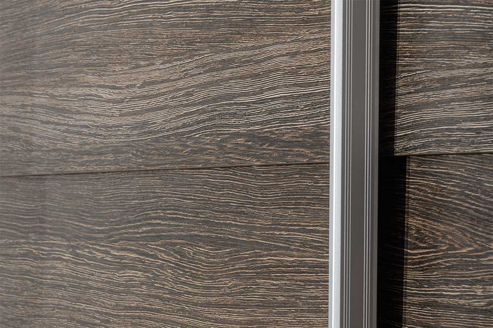 FlexiSlide aluminium afwerking voorbeeld